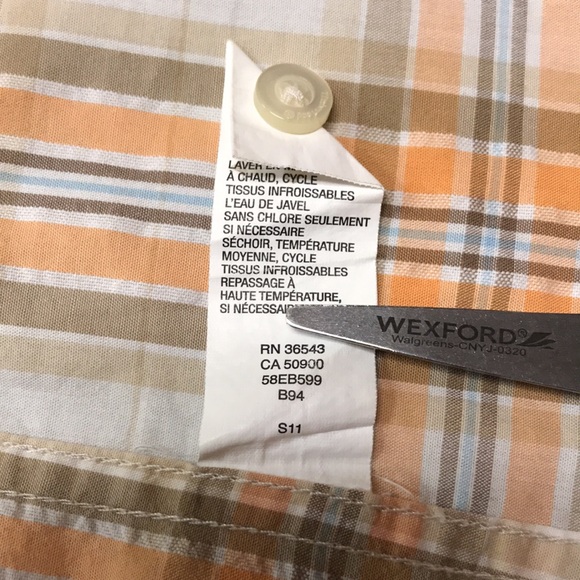 Timberland Men’s Relaxed/ Oversized Peach Plaid Shirt, Size L - Picture 10 of 10